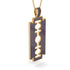 Razor Blade Men Sapphire Pendant - Eric No. 13 image 2