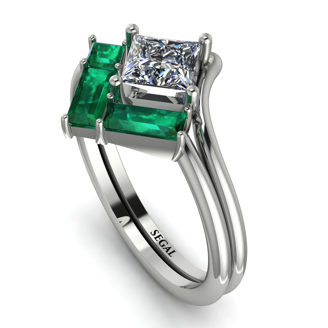 Stacking Princess Diamond Ring - Elise No. 18