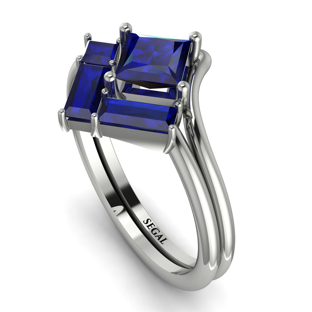 Stacking Princess Sapphire Ring - Elise No. 75