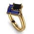 Stacking Princess Black Diamond Ring - Elise No. 67 image 1