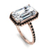Emerald Cut Diamond Pave Engagement Ring - Nancy No. 32 image 1