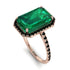 Emerald Cut Emerald Pave Engagement Ring - Nancy No. 35 image 1