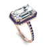 Emerald Cut Diamond Pave Engagement Ring - Nancy No. 62 image 1