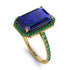 Emerald Cut Sapphire Pave Engagement Ring - Nancy No. 28 image 1