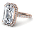 Emerald Cut Diamond Pave Engagement Ring - Nancy No. 2 image 3