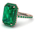 Emerald Cut Emerald Pave Engagement Ring - Nancy No. 20 image 3