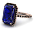 Emerald Cut Sapphire Pave Engagement Ring - Nancy No. 44 image 3