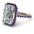 Emerald Cut Diamond Pave Engagement Ring - Nancy No. 62 image 3