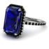 Emerald Cut Sapphire Pave Engagement Ring - Nancy No. 45 image 3