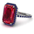 Emerald Cut Ruby Pave Engagement Ring - Nancy No. 72 image 3