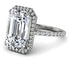 Emerald Cut Diamond Pave Engagement Ring - Nancy No. 3 image 3