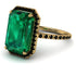 Emerald Cut Emerald Pave Engagement Ring - Nancy No. 34 image 3