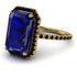 Emerald Cut Sapphire Pave Engagement Ring - Nancy No. 43 image 3