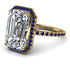 Emerald Cut Diamond Pave Engagement Ring - Nancy No. 61 image 3