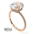 Hidden Halo Oval Diamond Engagement Ring - Gemma No. 2 image 15