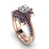 Round Diamond Flower Bridal Set - Michelle No. 62 image 1