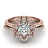 Round Diamond Flower Bridal Set - Michelle No. 2 image 2