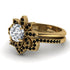 Round Diamond Flower Bridal Set - Michelle No. 31 image 3