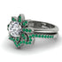 Round Diamond Flower Bridal Set - Michelle No. 18 image 3