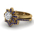 Round Diamond Flower Bridal Set - Michelle No. 61 image 3