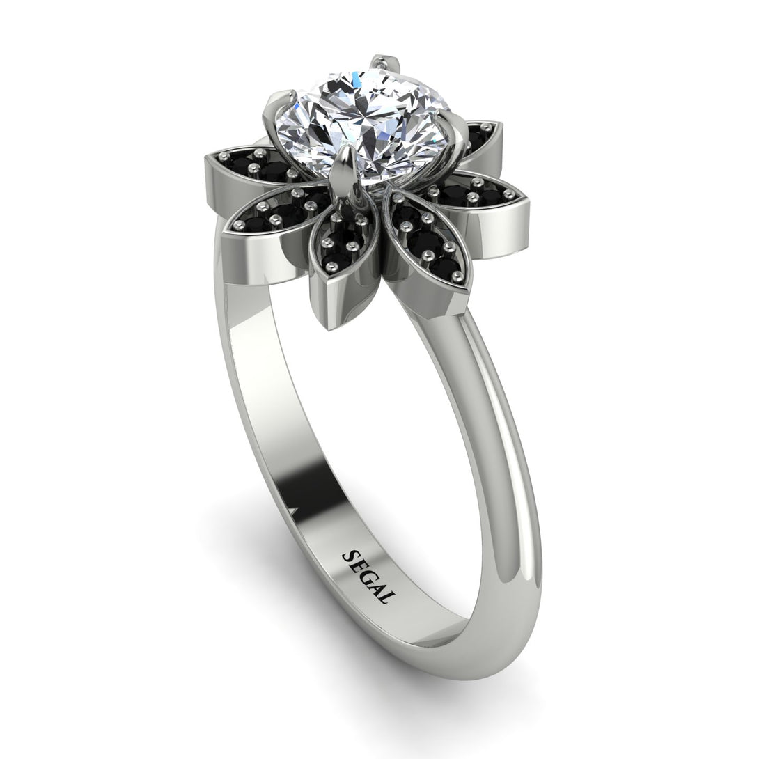 Round Diamond Flower Ring - Michelle No. 33