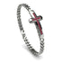 Ruby Cross Men Chain Bracelet - Nicholas No. 12 image 2