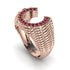 Ruby Men Horseshoe Luck Ring - Gerald No. 11 image 2