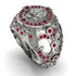 Ruby Royal Lion Men Signet Ring - Terry No. 12 image 8