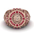 Ruby Royal Lion Men Signet Ring - Terry No. 11 image 9