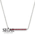 Short Line Ruby Necklace - Elsie No. 12 image 4