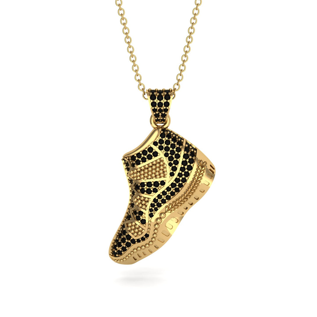 Sneaker Sport Black Diamond Pendant - Justin No. 7