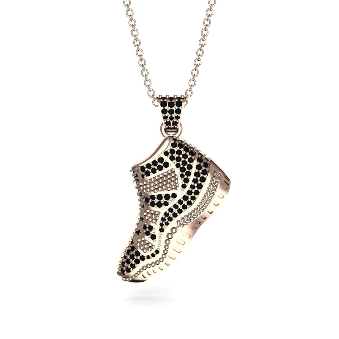 Sneaker Sport Black Diamond Pendant - Justin No. 8