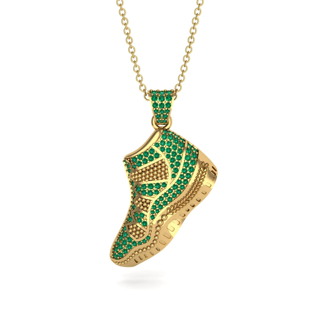 Sneaker Sport Emerald Pendant - Justin No. 4