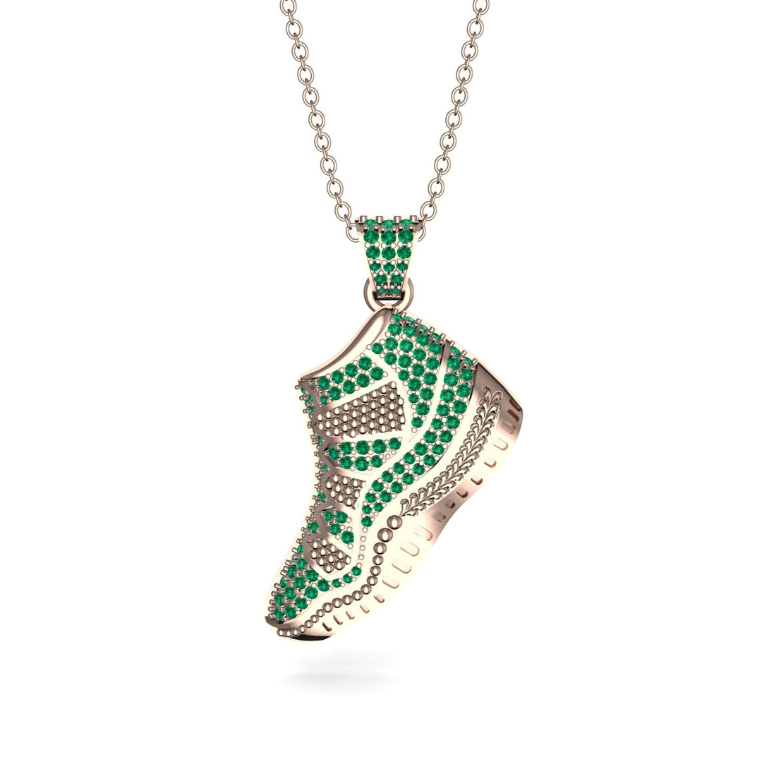 Sneaker Sport Emerald Pendant - Justin No. 5
