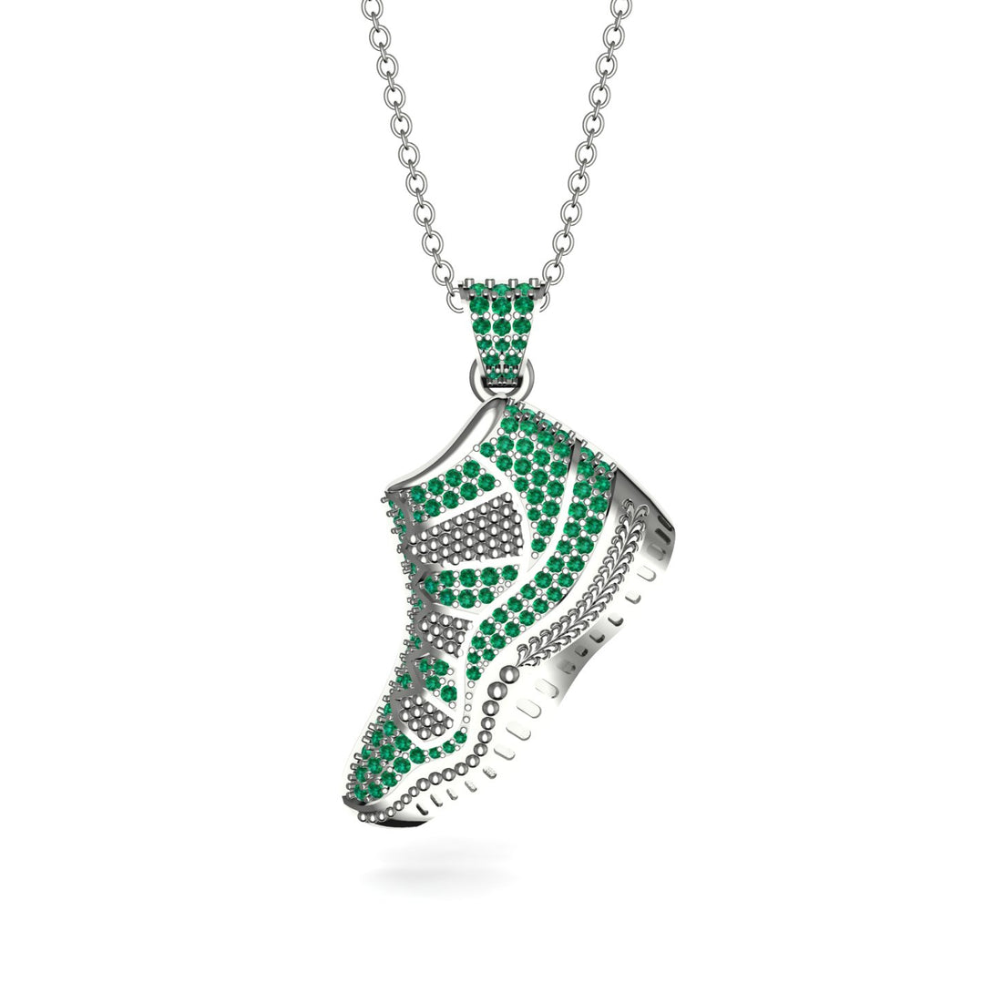Sneaker Sport Emerald Pendant - Justin No. 6