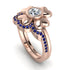Solid Clower Flower Diamond Bridal Set - Christine No. 62 image 1