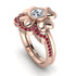 Solid Clower Flower Diamond Bridal Set - Christine No. 47 image 1