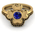 Solid Clower Flower Sapphire Bridal Set - Christine No. 43 image 2
