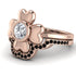 Solid Clower Flower Diamond Bridal Set - Christine No. 32 image 3
