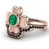 Solid Clower Flower Emerald Bridal Set - Christine No. 35 image 3