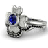 Solid Clower Flower Sapphire Bridal Set - Christine No. 45 image 3
