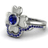 Solid Clower Flower Sapphire Bridal Set - Christine No. 75 image 3