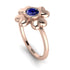 Solid Clower Flower Sapphire Engagement Ring - Christine No. 14 image 1