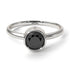 Solitaire Bezel Black Diamond Ring - Emerson No. 9 image 1