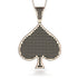 Spades Card Shape Black Diamond Pendant - Jerry No. 8 image 1