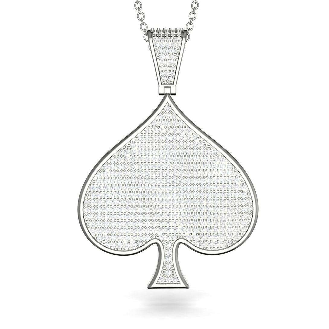 Spades Card Shape Diamond Pendant - Jerry No. 3