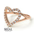 Split Shank Heart Diamond Ring - Delaney No. 2 image 3