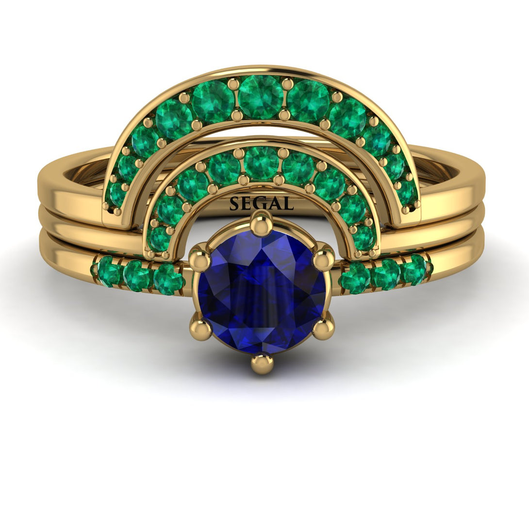 Stacking Sapphire Bridal Set - Mckenzie No. 28