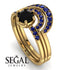Stacking Black Diamond Bridal Set - Mckenzie No. 67 image 2