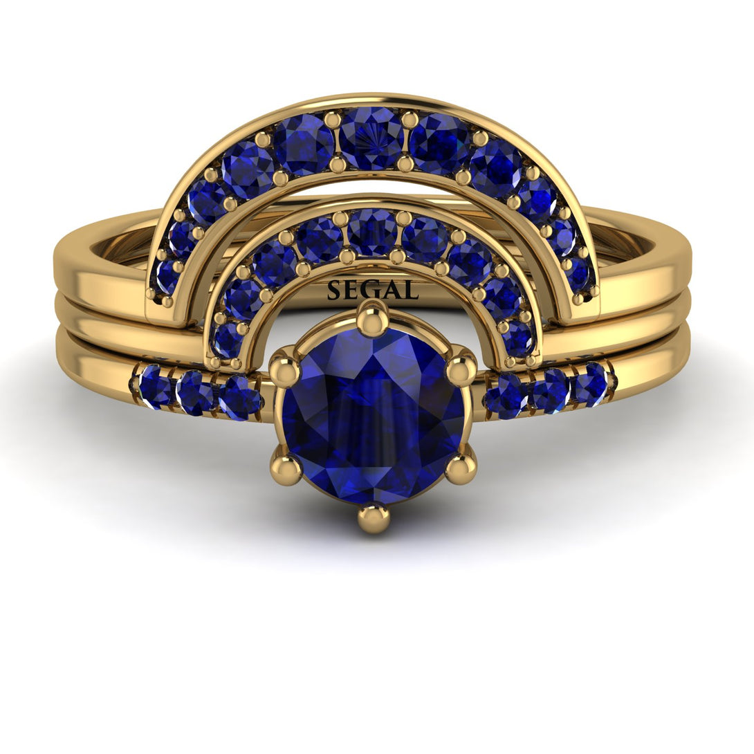 Stacking Sapphire Bridal Set - Mckenzie No. 73